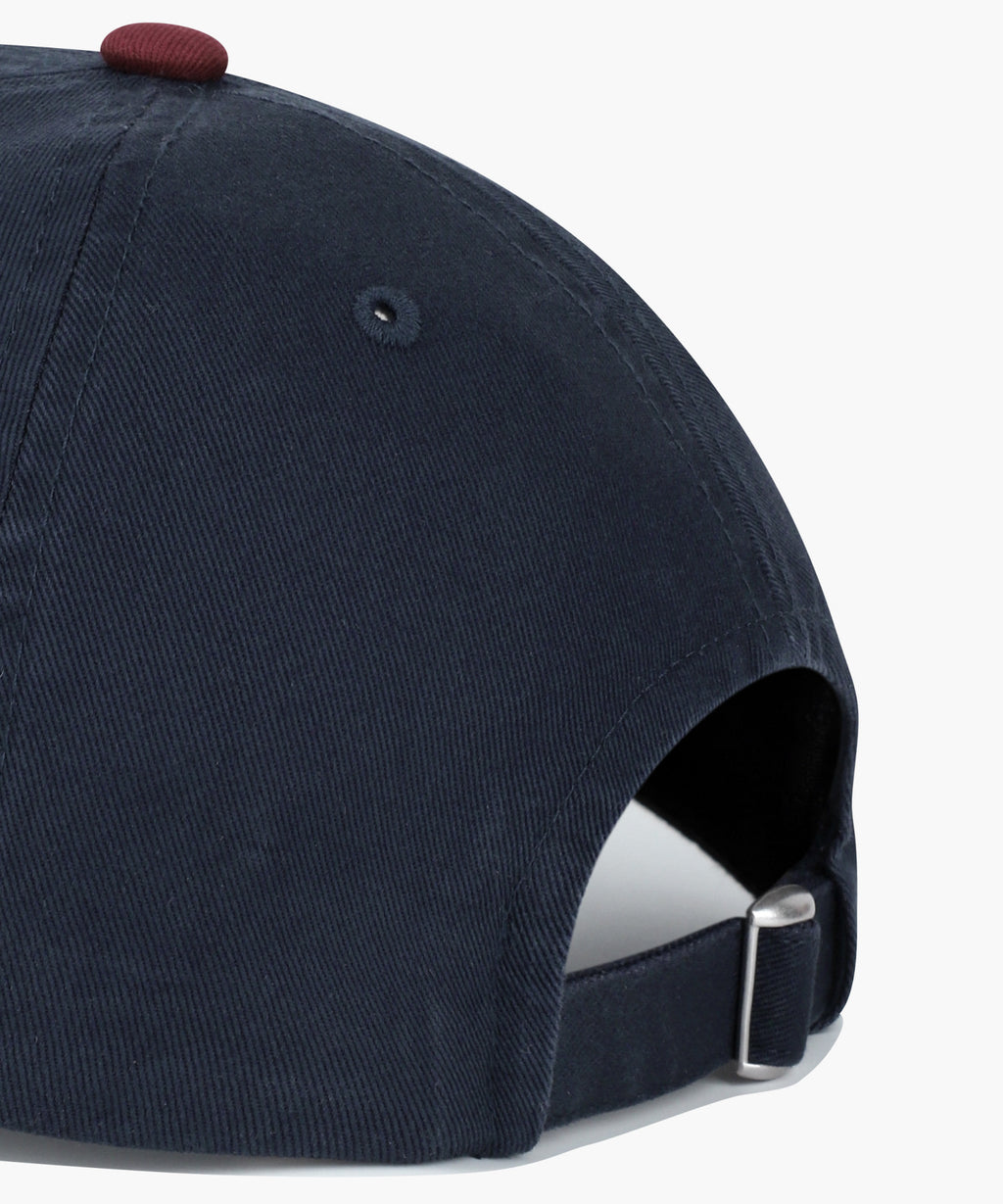 Marithe & Francois Girbaud - Small Classic Logo 6panel Color Block Cap (Burgundy) product image 4 | TRAB K-Fashion Australia