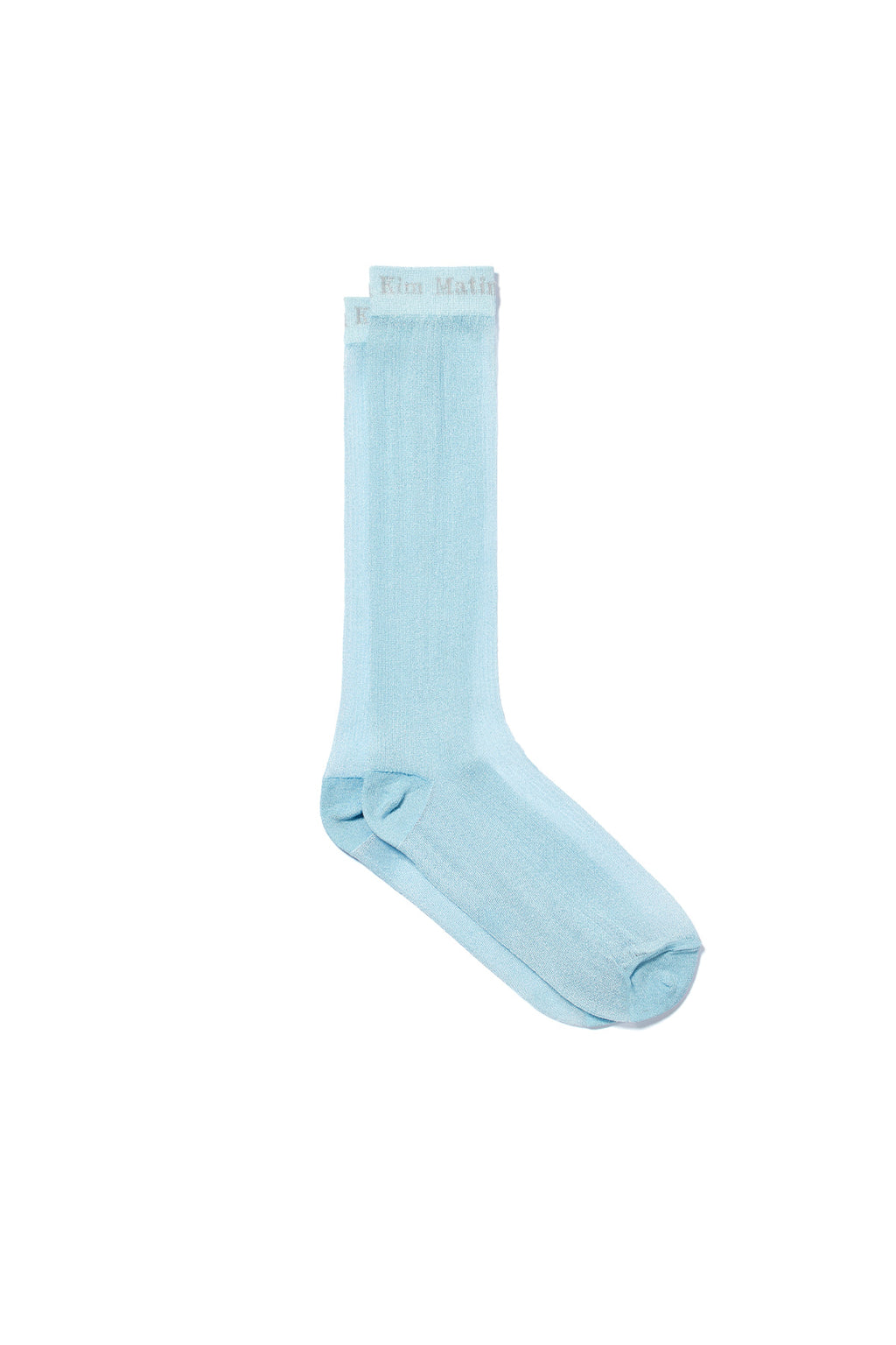 Matin Kim - Sheer Glitter Crew Socks (Sky) product image 4 | TRAB K-Fashion Australia