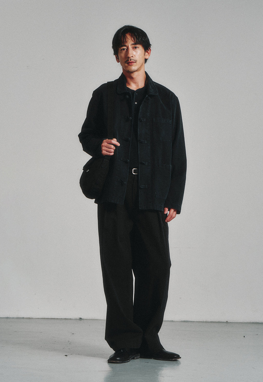 Art if acts - Washed Chinese Work Jacket (Vintage Black) product image 5 | TRAB K-Fashion Australia