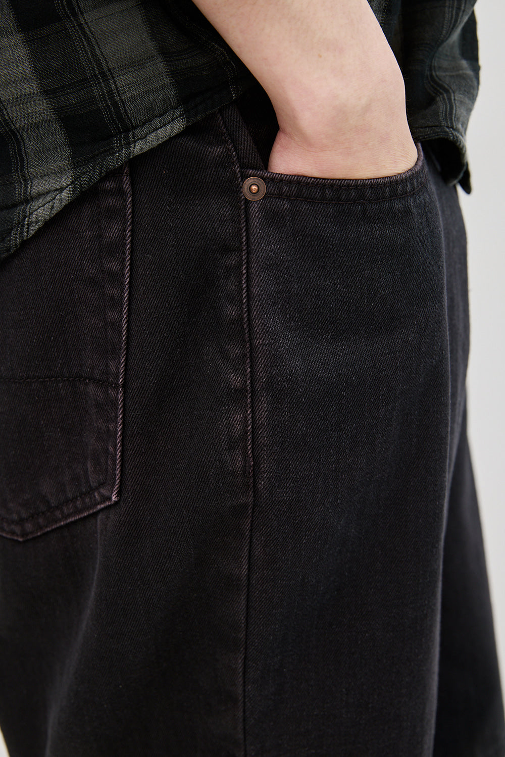 Hatchingroom - Bleached Shorts (Dark Navy) product image 16 | TRAB K-Fashion Australia