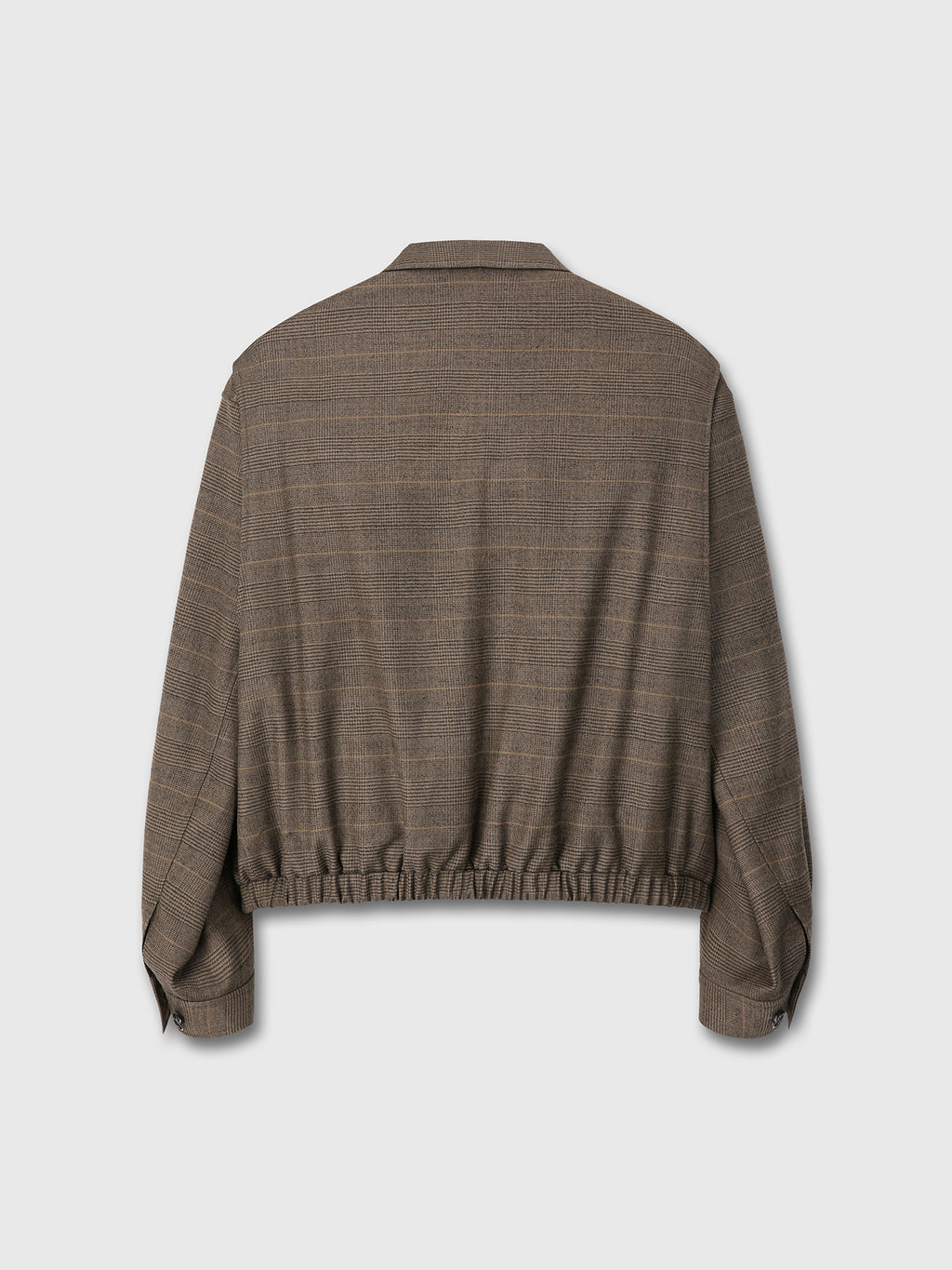 Tonywack - Checked Wool French Blouson (Pale Brown) product image 9 | TRAB K-Fashion Australia