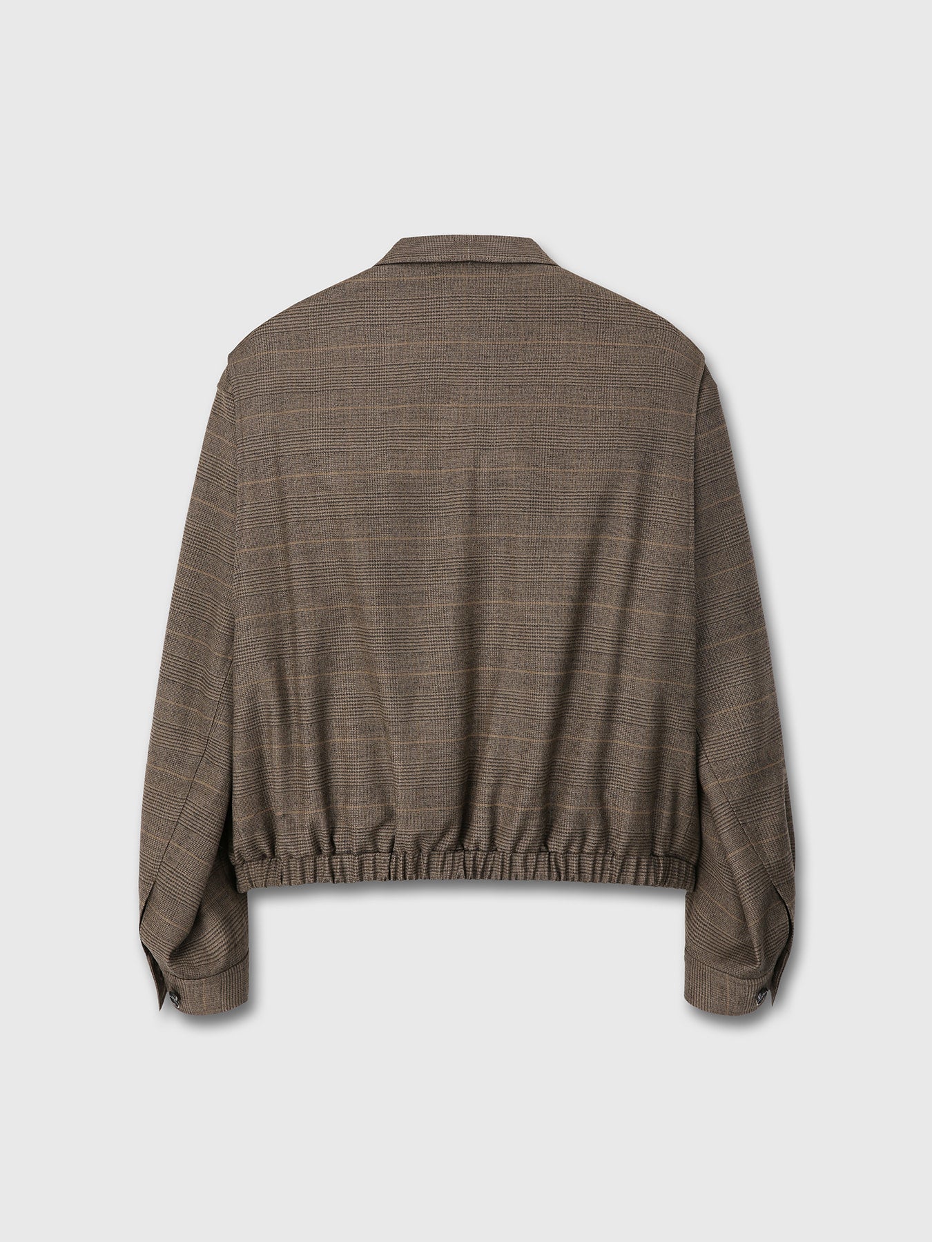Tonywack - Checked Wool French Blouson (Pale Brown) product image 9 | TRAB K-Fashion Australia