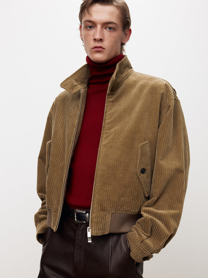 Tonywack - Italian Corduroy Harrington Jacket (Beige Khaki) product image 9 | TRAB K-Fashion Australia