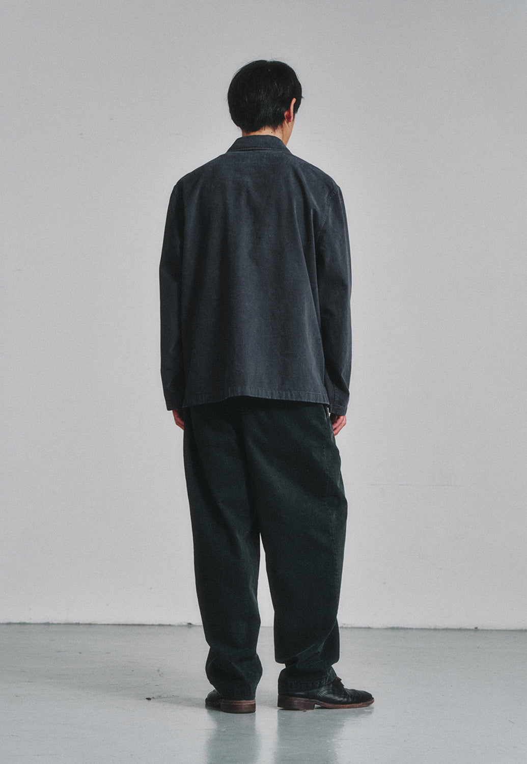 Art if acts - Washed Chinese Work Jacket (Faded Charcoal) product image 4 | TRAB K-Fashion Australia