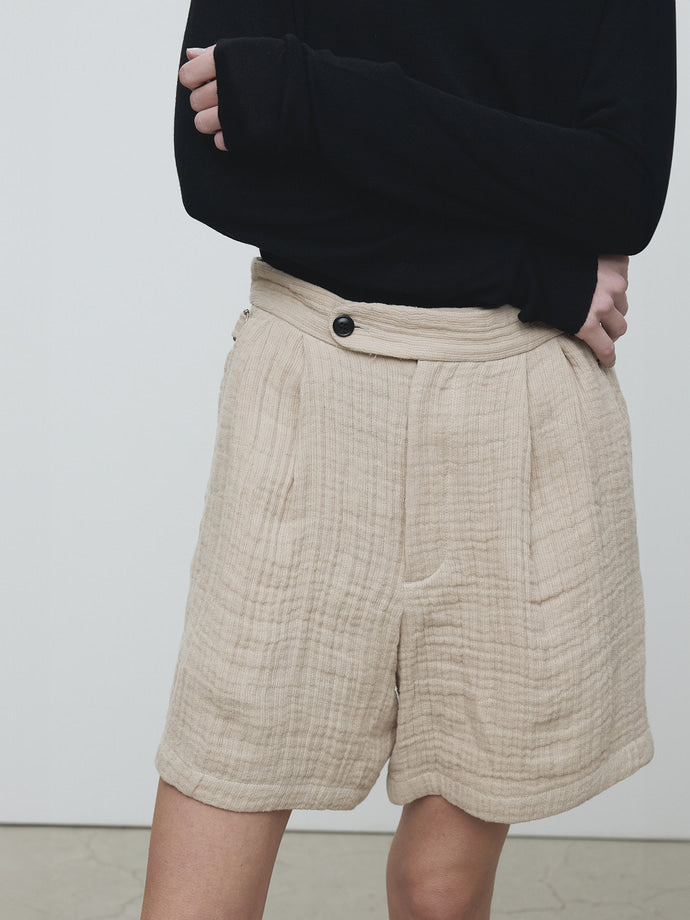 Tonywack - Double Weave Linen Short (French Beige) product image 4 | TRAB K-Fashion Australia