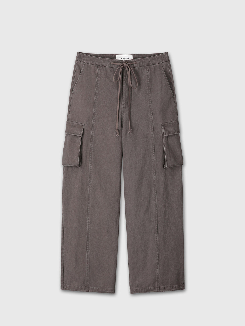 Tonywack - Cotton Drawstring Cargo Trousers (Pale Brown) product image 6 | TRAB K-Fashion Australia