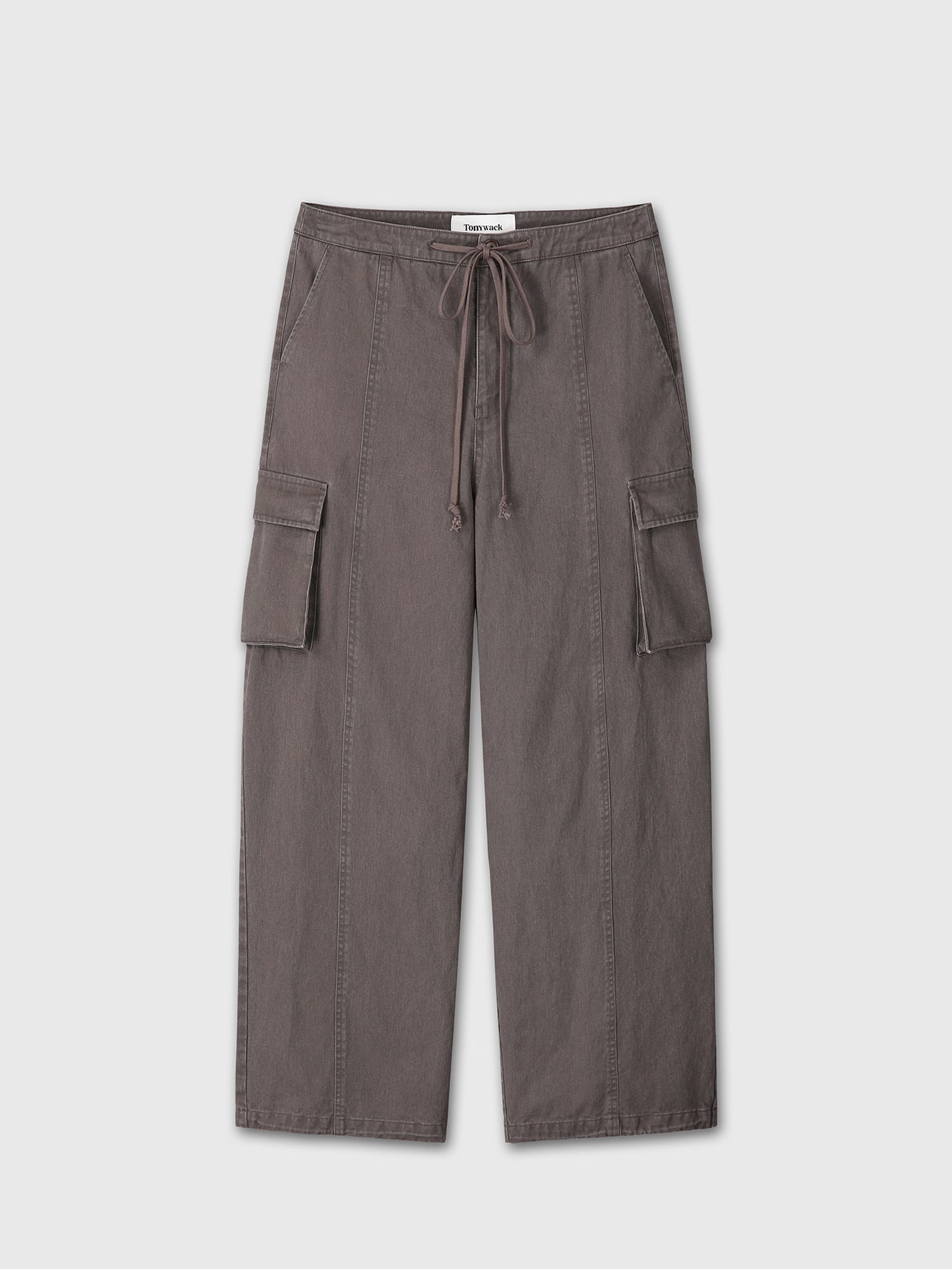 Tonywack - Cotton Drawstring Cargo Trousers (Pale Brown) product image 6 | TRAB K-Fashion Australia