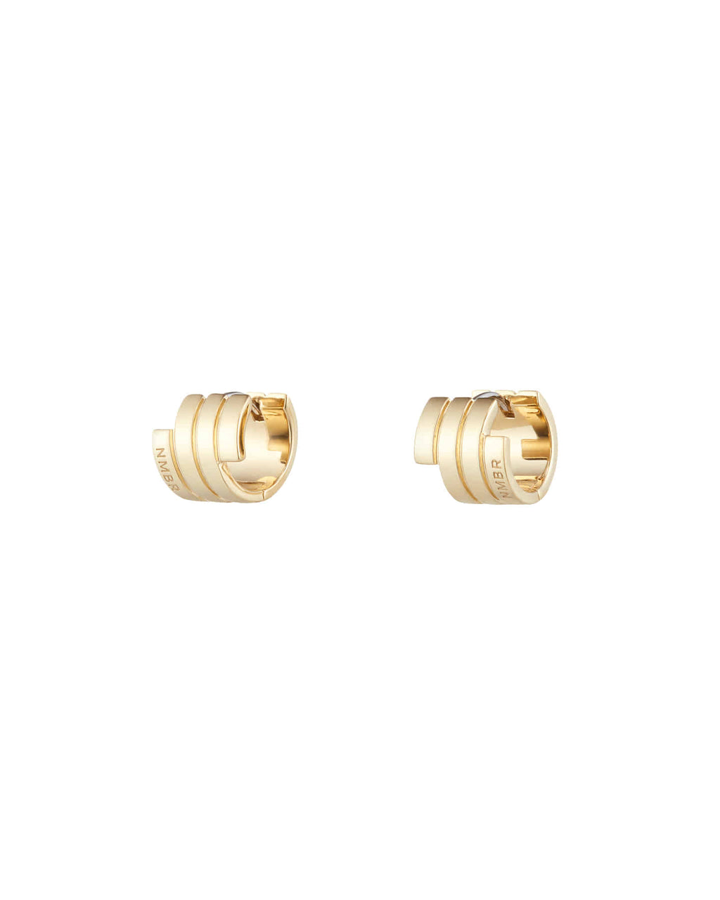 Numbering - Flat Coil Hoop Earrings #4108 product image 5 | TRAB K-Fashion Australia