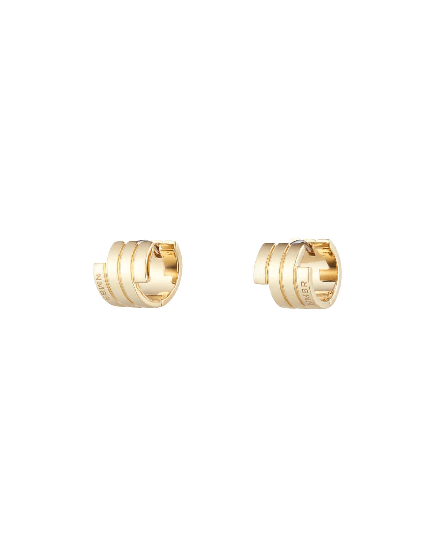 Numbering - Flat Coil Hoop Earrings #4108 product image 5 | TRAB K-Fashion Australia