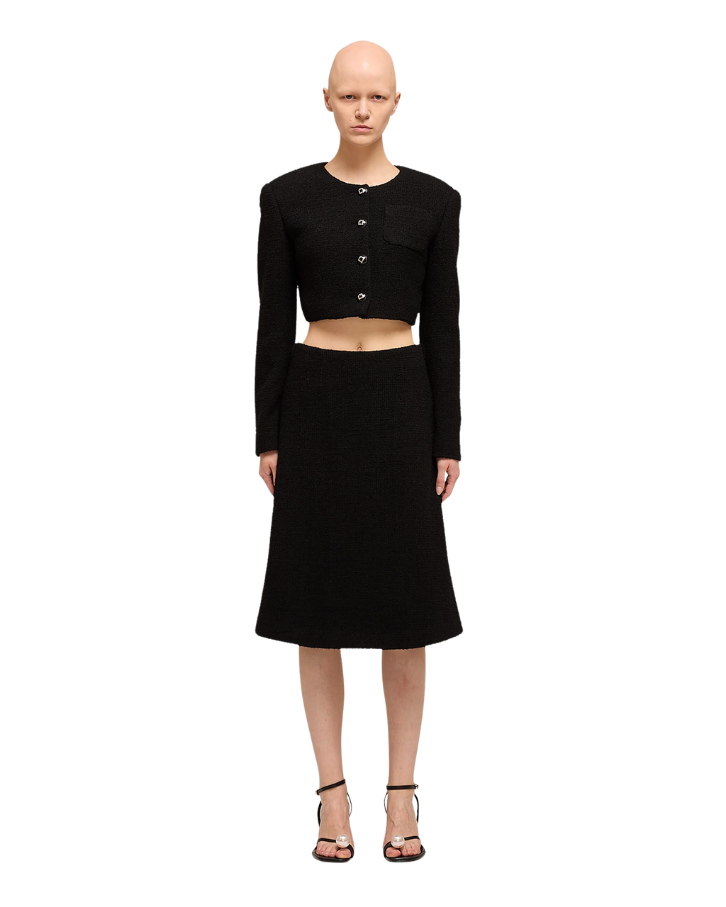 Kimhe Kim - Wool Tweed Short Jacket (Black) product image 1 | TRAB K-Fashion Australia