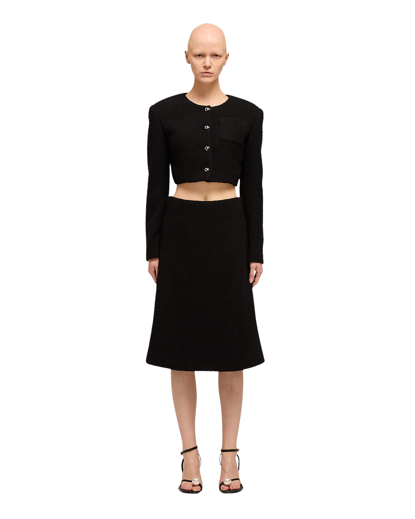 Kimhe Kim - Wool Tweed Short Jacket (Black) product image 1 | TRAB K-Fashion Australia