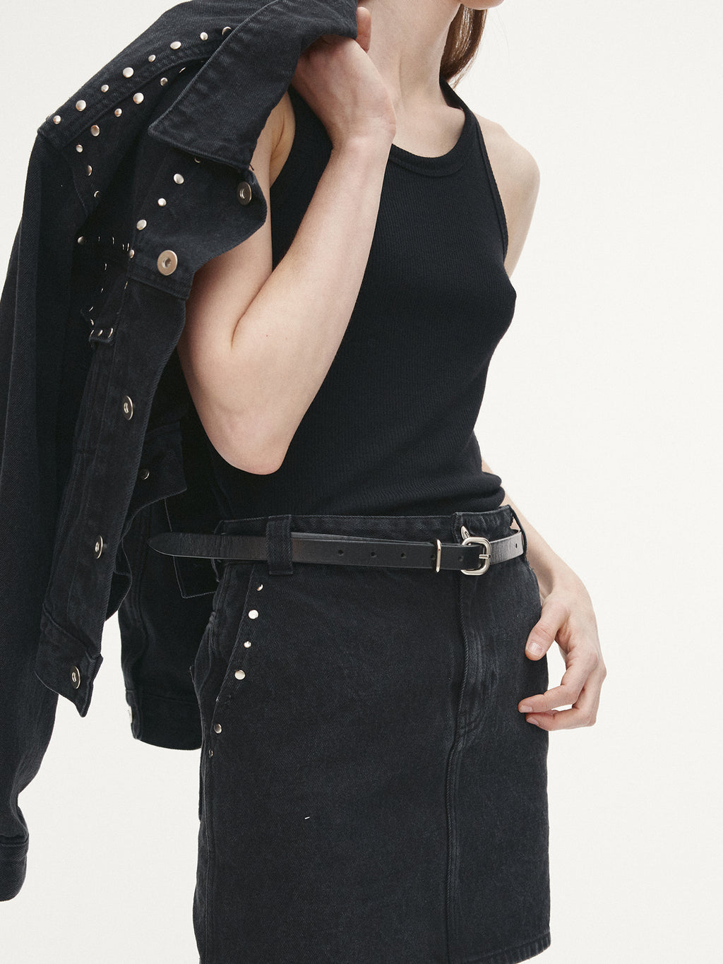 Tonywack - Super Fine Wool Ribbed Sleeveless Japanese Fabric (Black) product image 5 | TRAB K-Fashion Australia