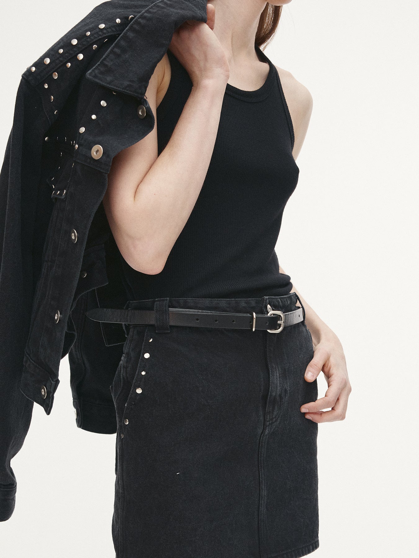 Tonywack - Super Fine Wool Ribbed Sleeveless Japanese Fabric (Black) product image 5 | TRAB K-Fashion Australia