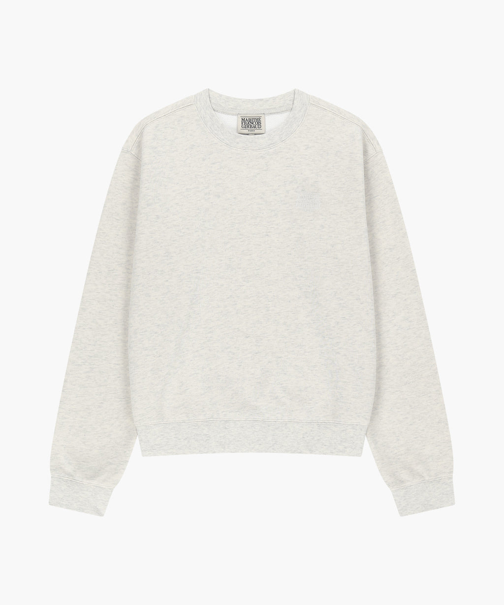 Marithe & Francois Girbaud - Small Classic Logo Sweatshirt (Oatmeal) product image 5 | TRAB K-Fashion Australia