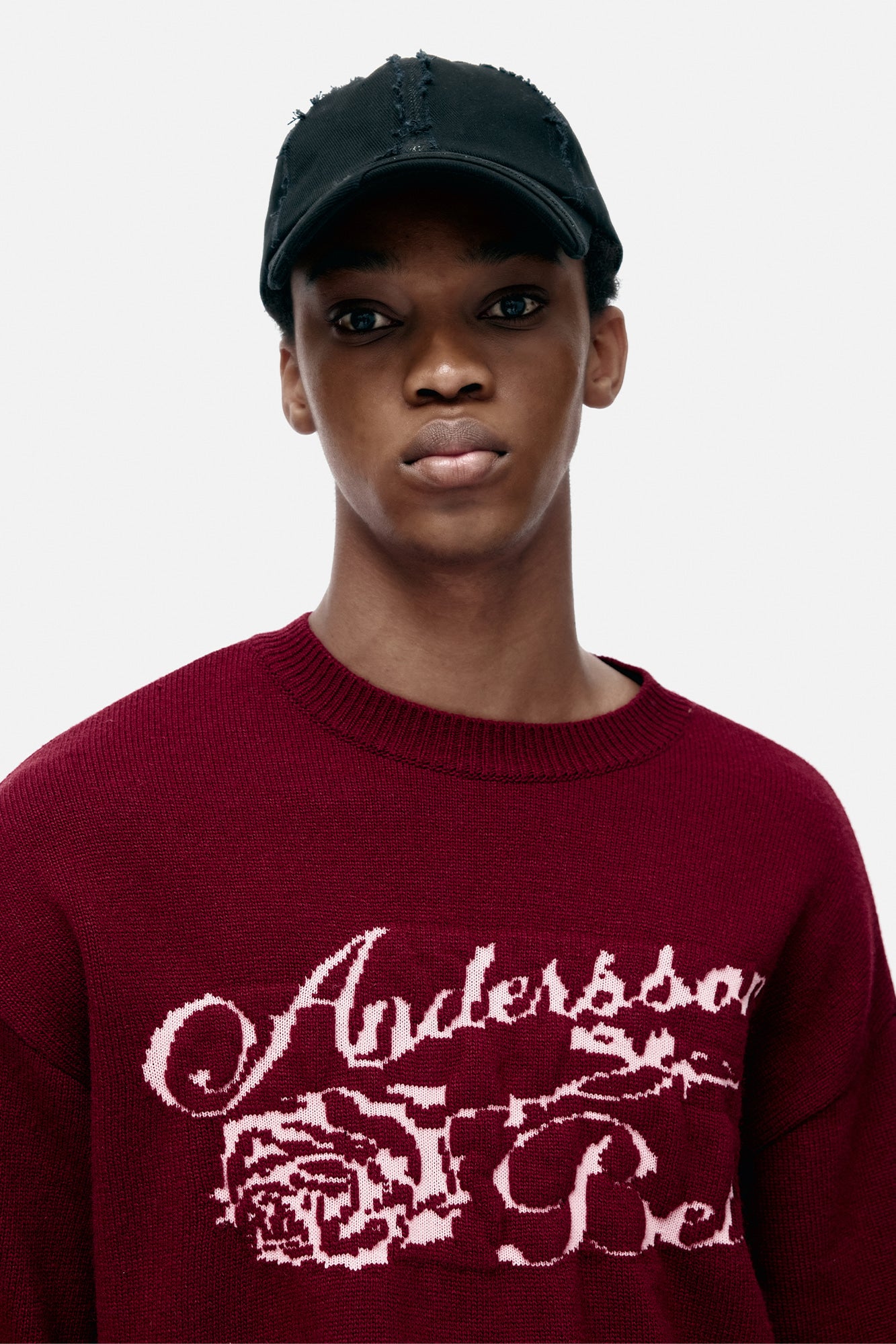 Andersson Bell - Unisex Cashmere Rose Crew-Neck Sweater (Lilac) product image 4 | TRAB K-Fashion Australia