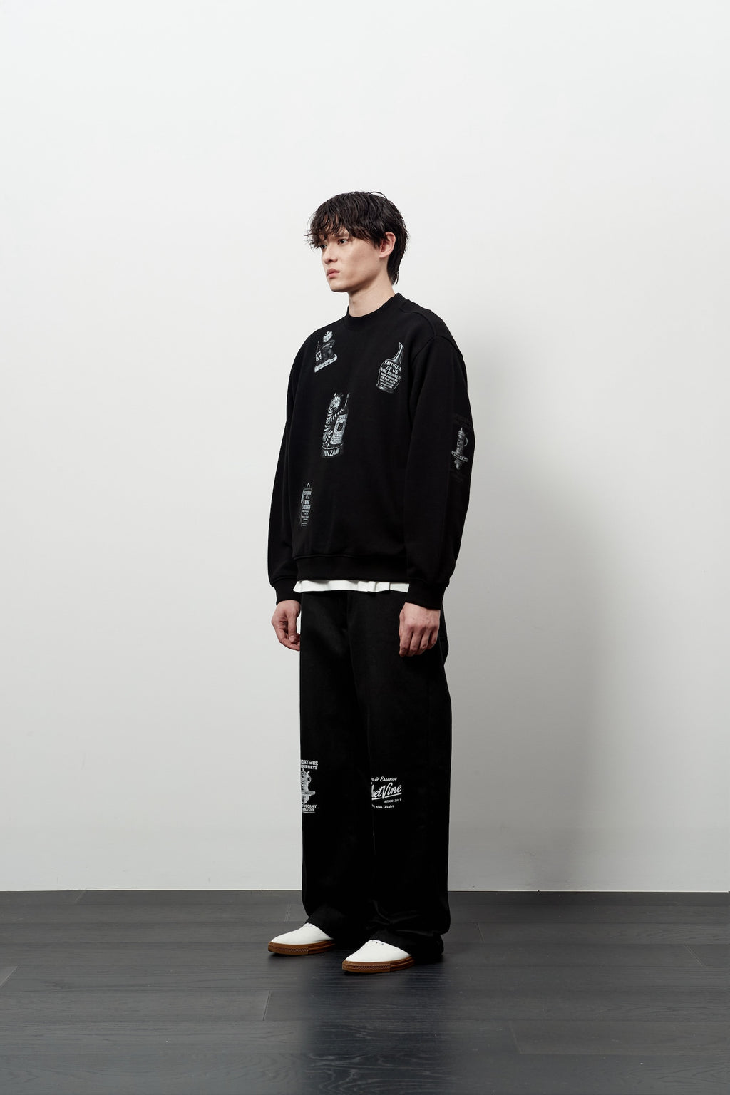 Stu - Printing Sweatshirt (Black) product image 2 | TRAB K-Fashion Australia