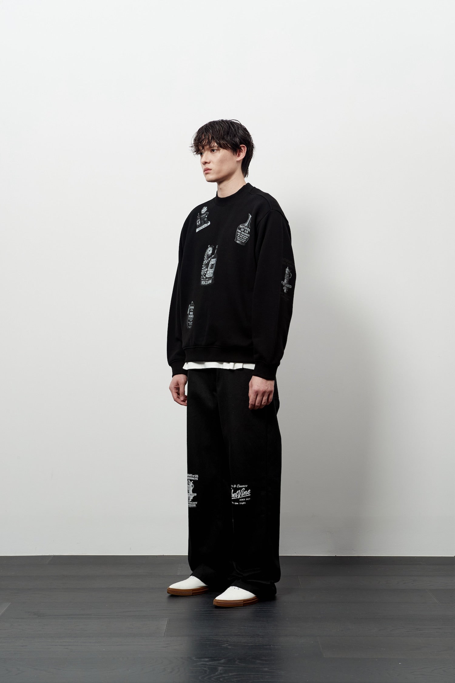 Stu - Printing Sweatshirt (Black) product image 2 | TRAB K-Fashion Australia