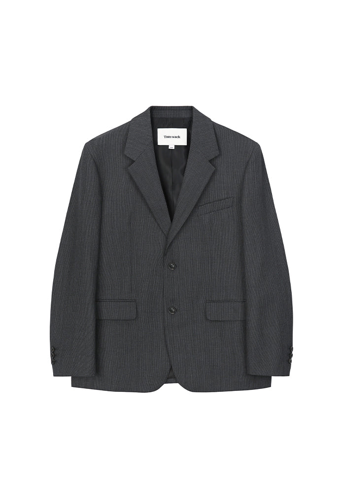 Tonywack - Signature 2-Button Blazer (Black/Grey Check) product image 5 | TRAB K-Fashion Australia