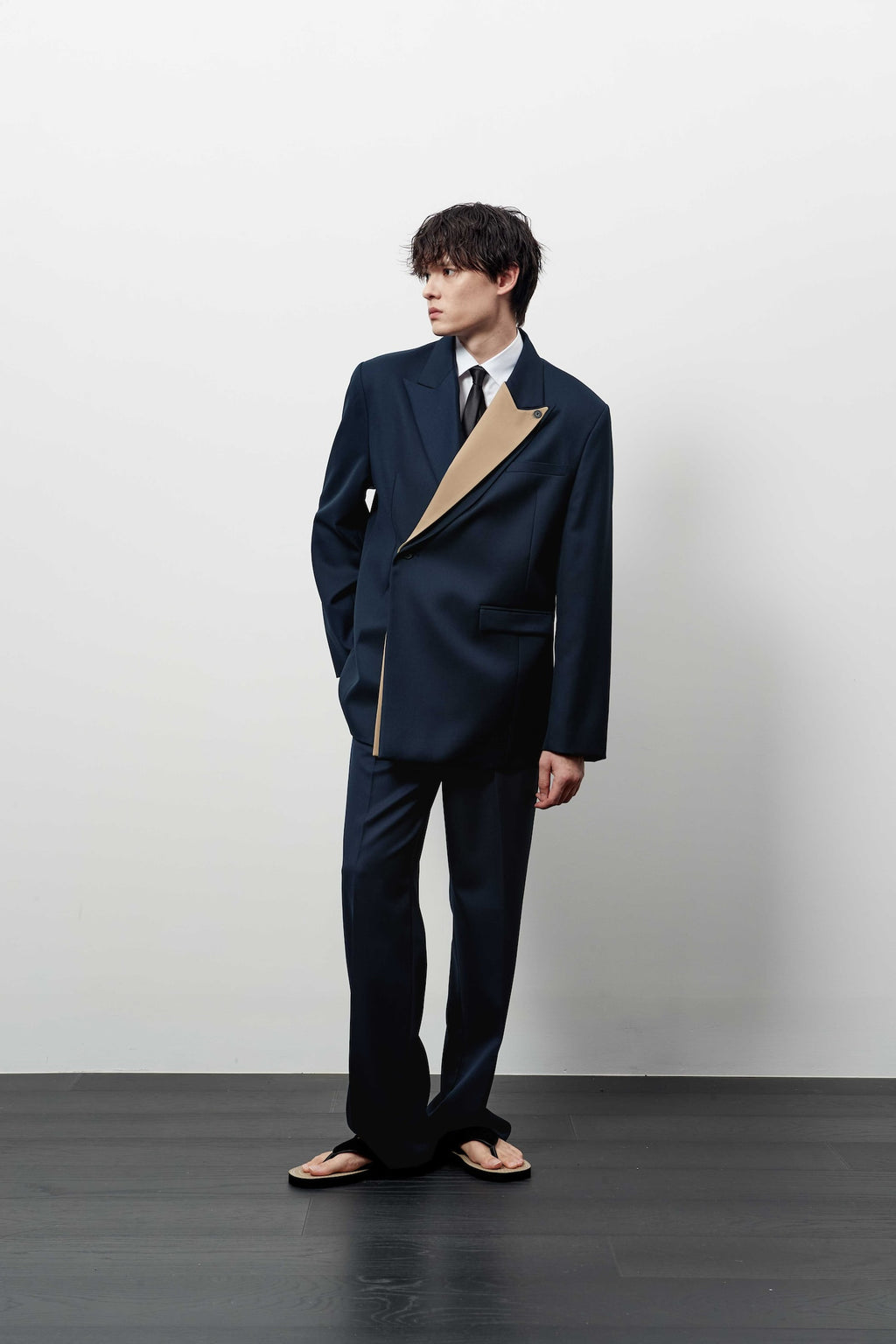 Stu - Layered Lapel Blazer (Navy) product image 9 | TRAB K-Fashion Australia