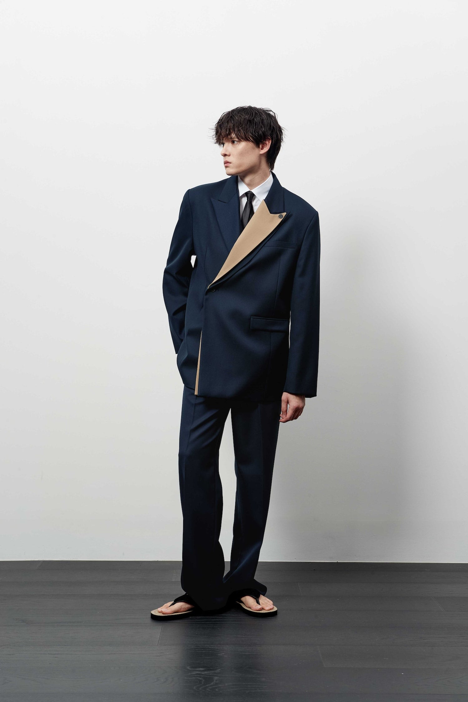 Stu - Layered Lapel Blazer (Navy) product image 9 | TRAB K-Fashion Australia