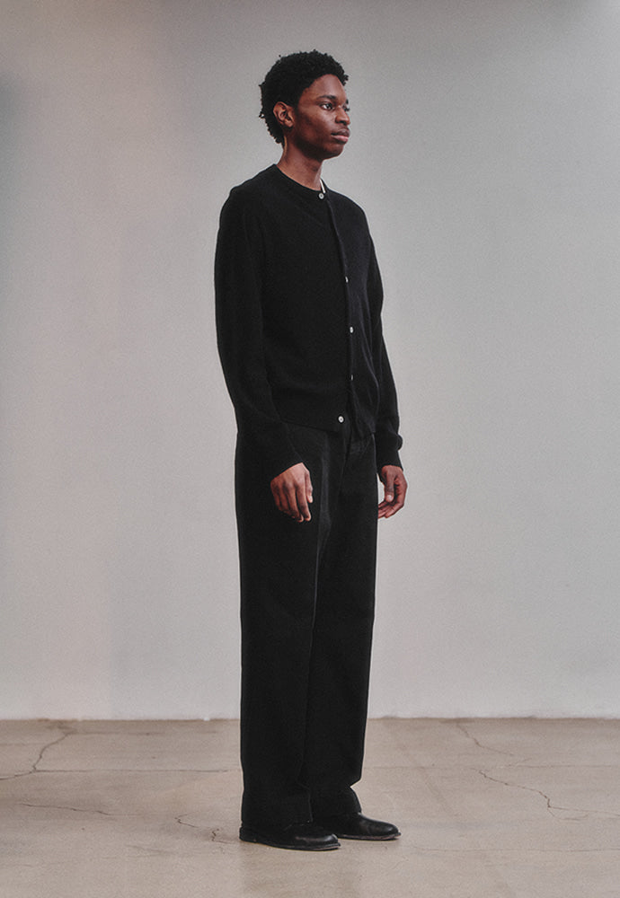 Art if acts - Wholegarment Round Neck Cardigan (Black) product image 3 | TRAB K-Fashion Australia