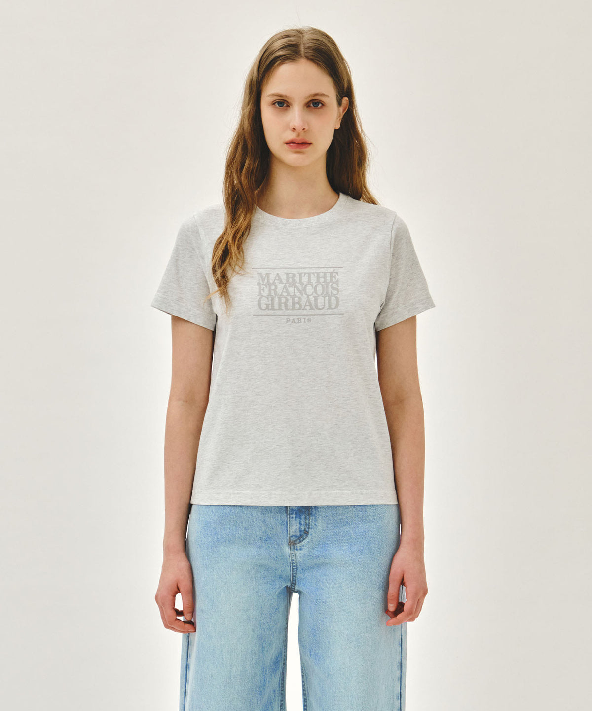 Marithe & Francois Girbaud - Classic Logo Tee (Light Heather Gray) product image 1 | TRAB K-Fashion Australia