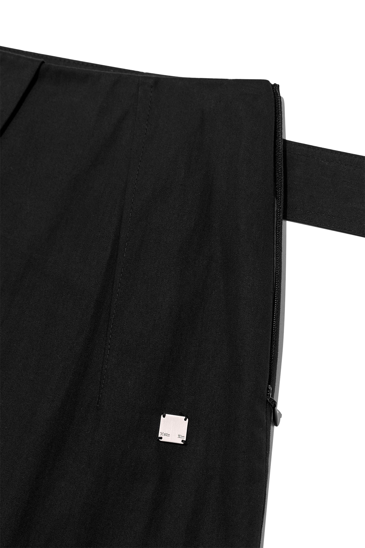 Matin Kim - A Line Pleats Belted Skirt (Black) product image 4 | TRAB K-Fashion Australia