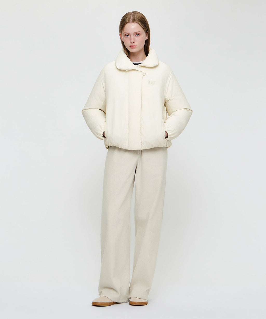 Marithe & Francois Girbaud - High Neck Padded Jacket (Ivory) product image 6 | TRAB K-Fashion Australia