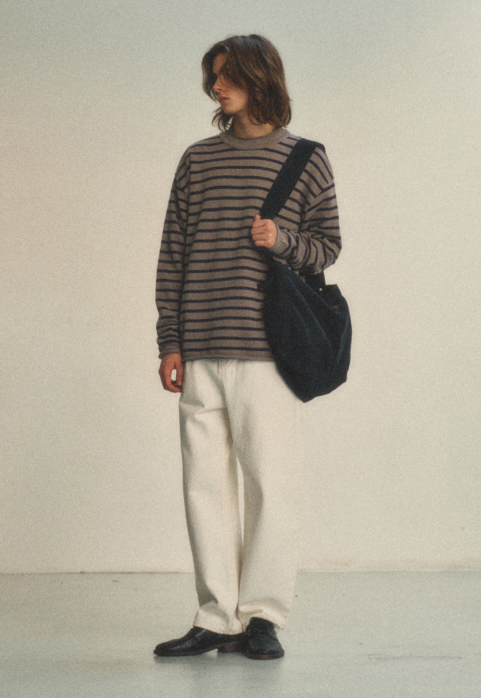 Art if acts - Roll up Pullover Knit (Truffle) product image 5 | TRAB K-Fashion Australia