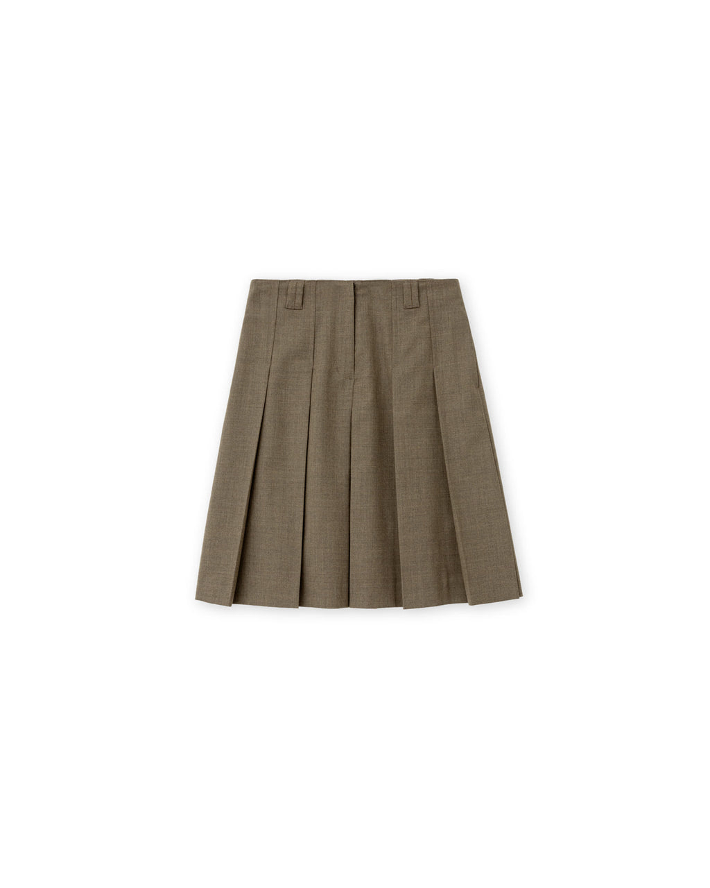 Brownyard - Pleats Midi Skirt (Brown) product image 3 | TRAB K-Fashion Australia