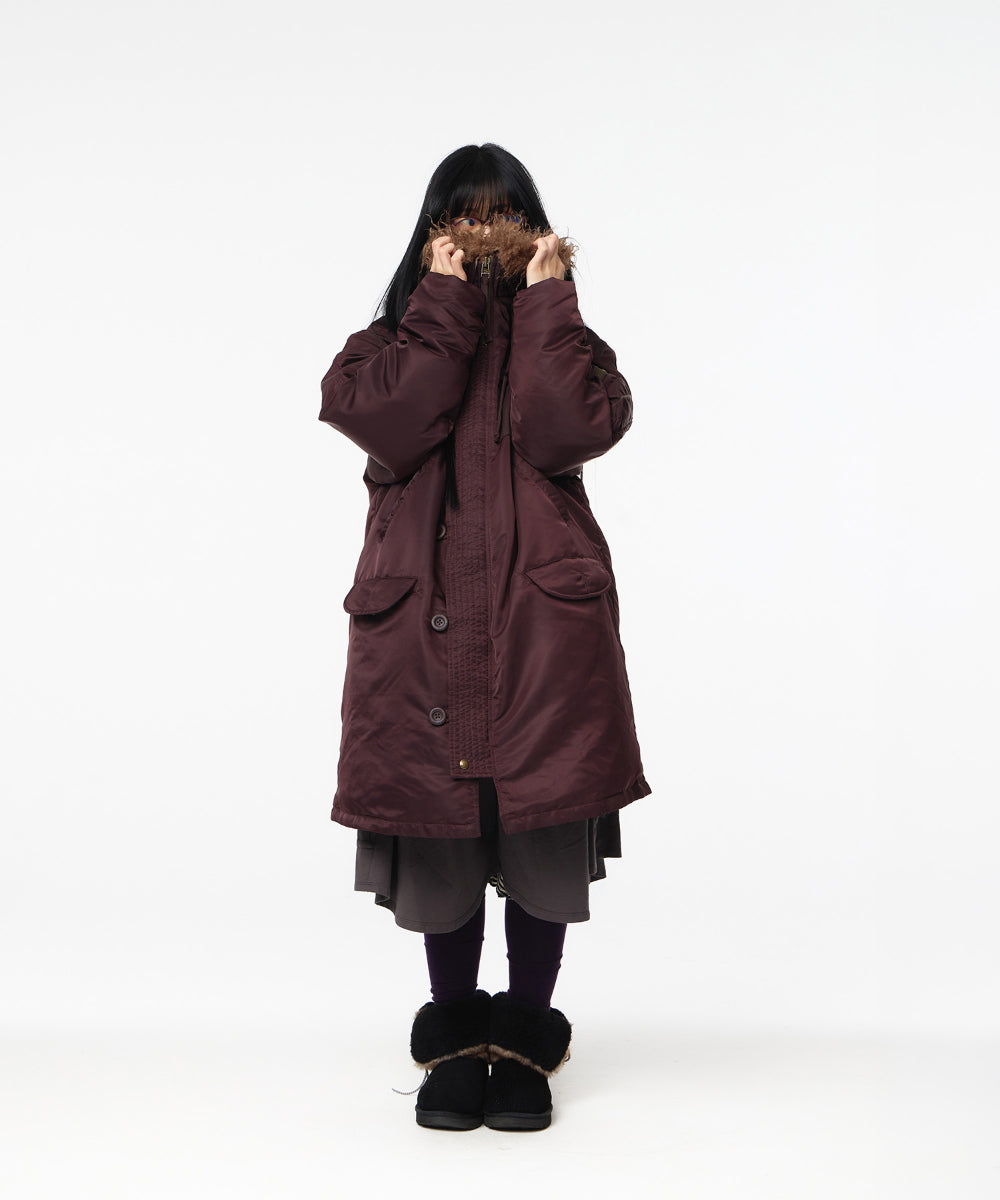 Coyseio - Hooded Field Down Jacket (Wine) product image 6 | TRAB K-Fashion Australia