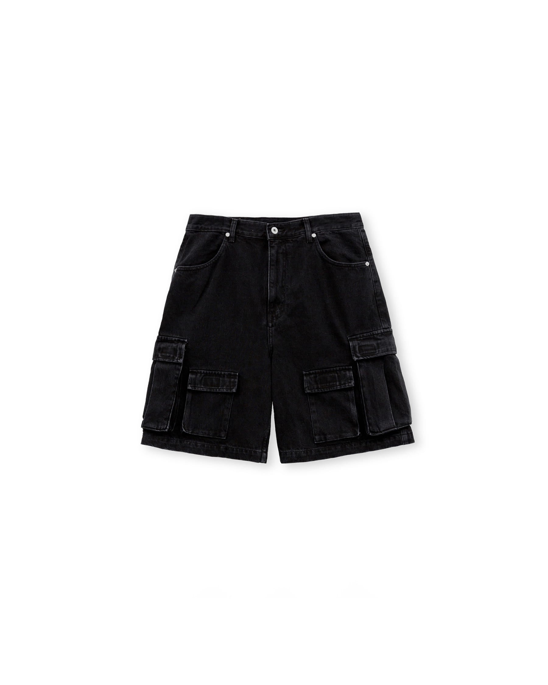 Brownyard - Military Denim Shorts (Black) product image 3 | TRAB K-Fashion Australia