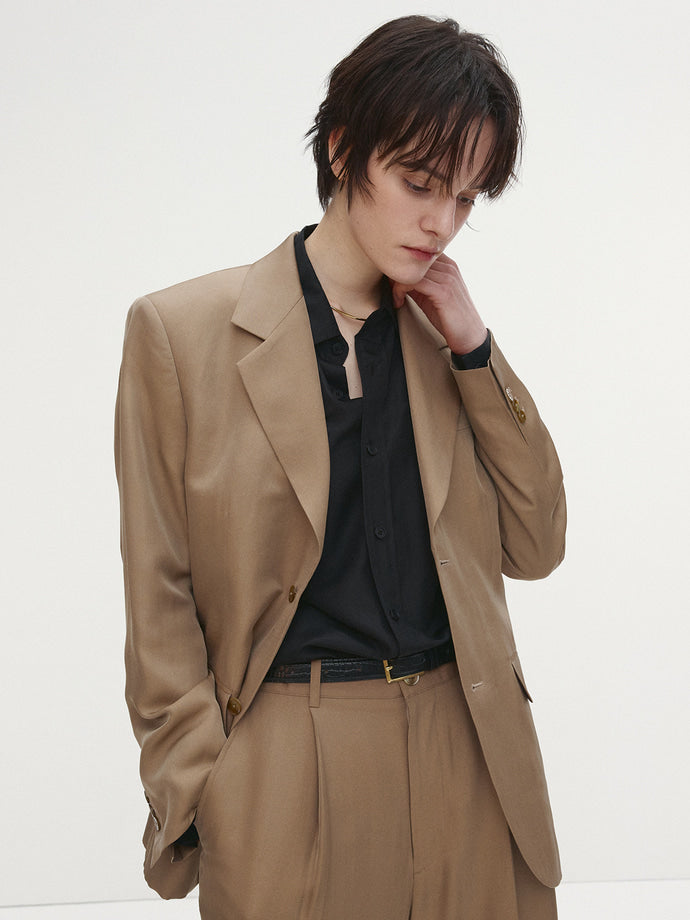 Tonywack - Silk Double Pocket Shirt (Black) product image 3 | TRAB K-Fashion Australia