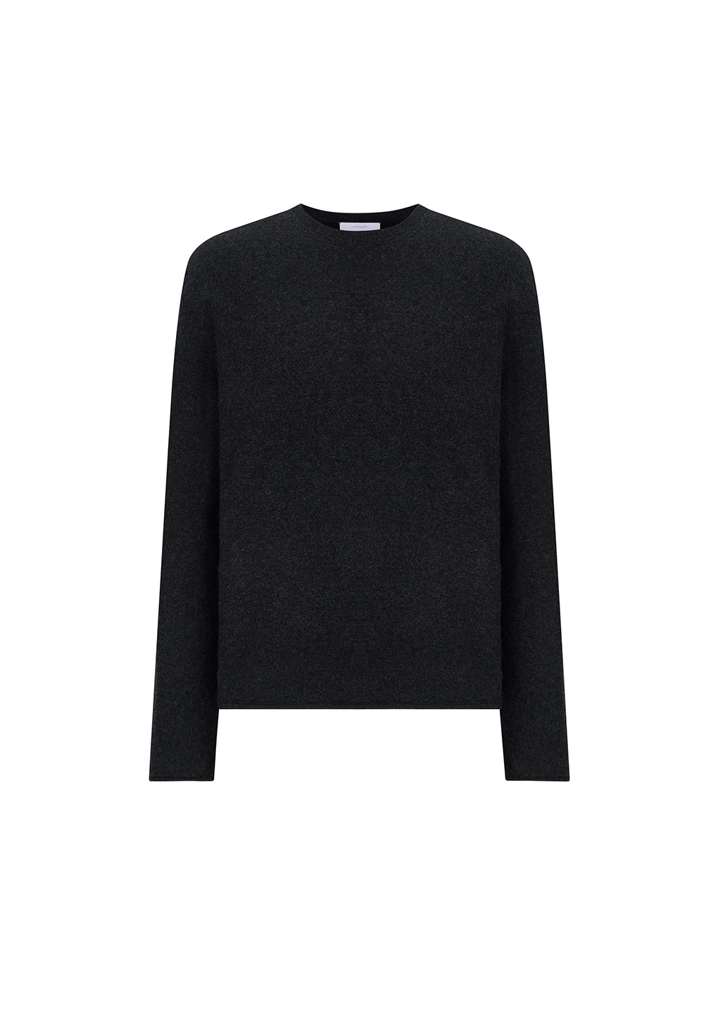 Amomento - Cashmere Easy Crewneck Knit (Charcoal) product image 2 | TRAB K-Fashion Australia