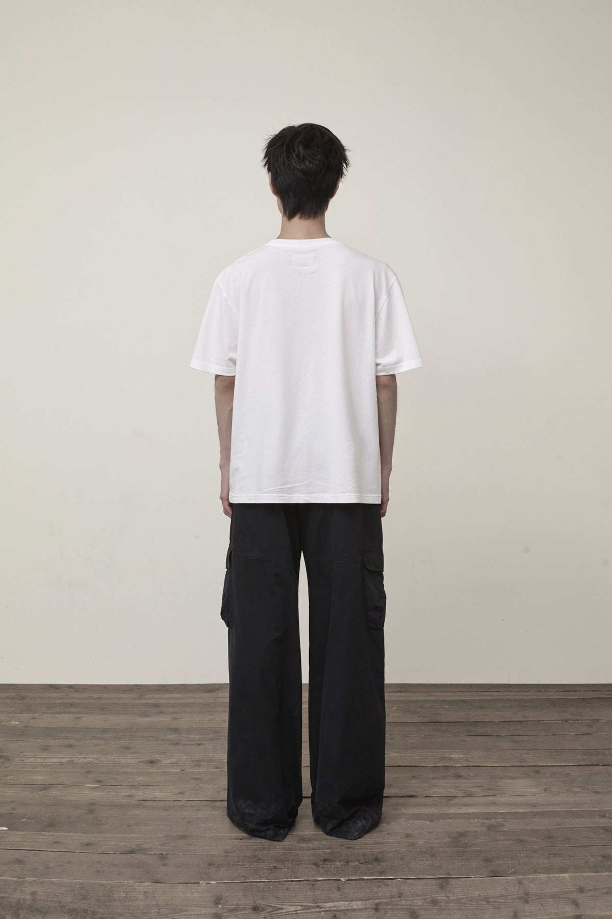 Matin Kim - Stamp Logo Graphic Oversize Top (White) product image 7 | TRAB K-Fashion Australia