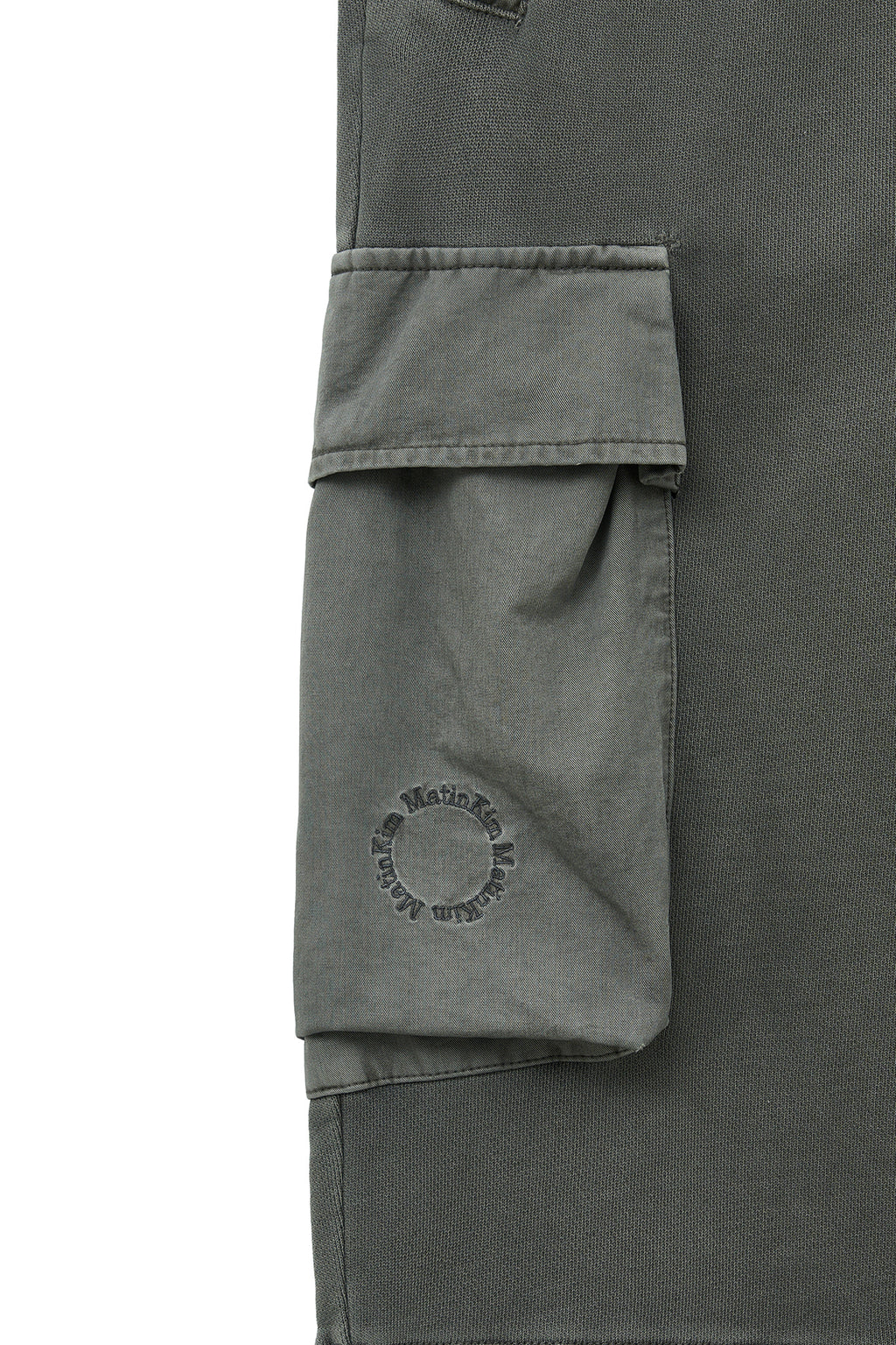 Matin Kim - Pigment Dyed Cargo Pants (Charcoal) product image 5 | TRAB K-Fashion Australia