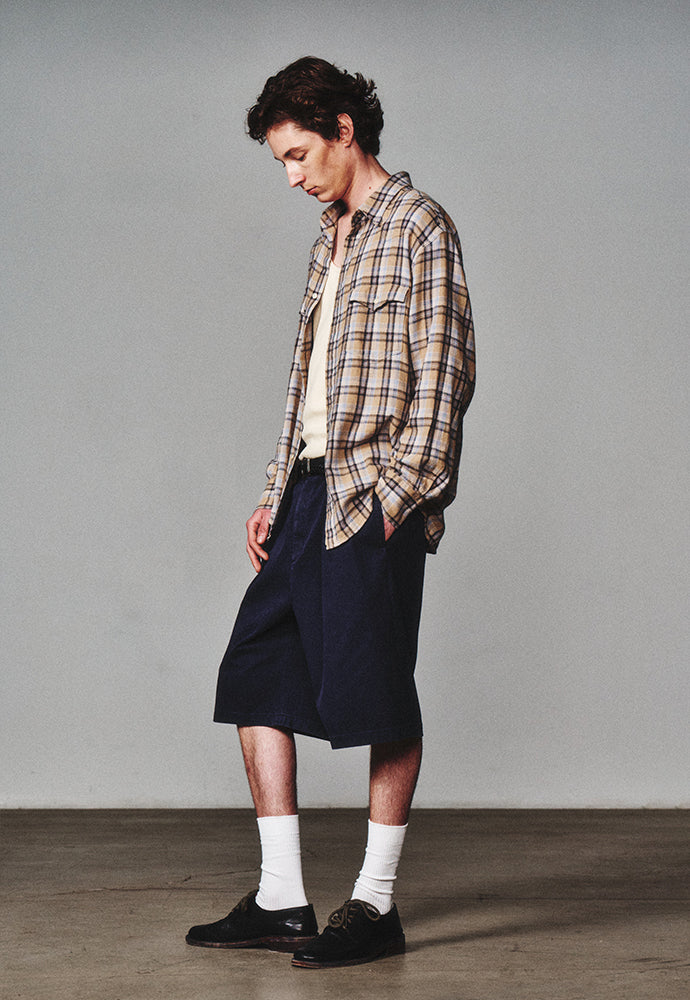 Art if acts - Washed Bermuda Shorts (Vintage Navy) product image 5 | TRAB K-Fashion Australia