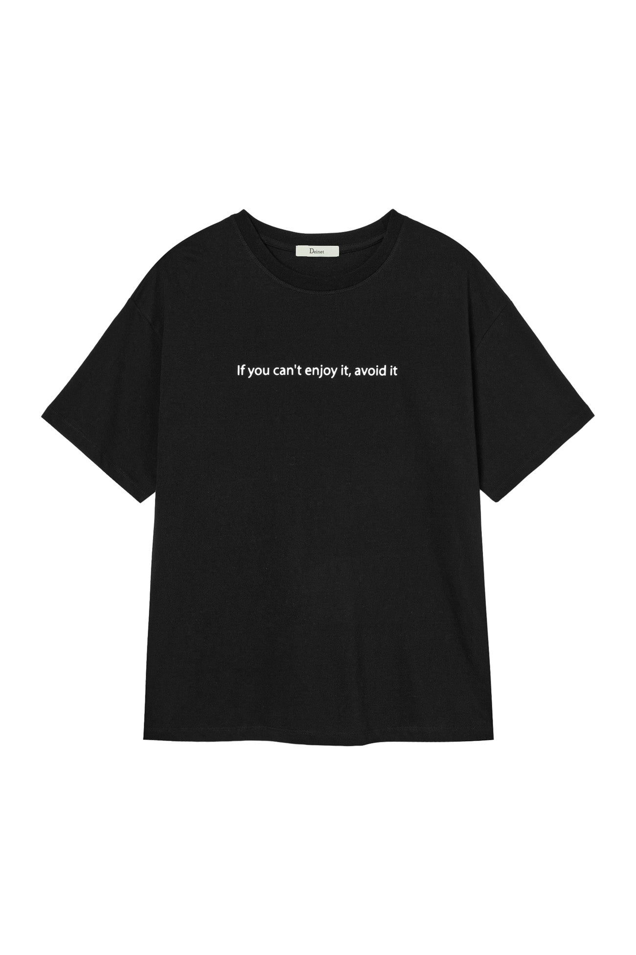 Deinet - If You Can't Enjoy It, Avoid It T-Shirt (Black) product image 8 | TRAB K-Fashion Australia