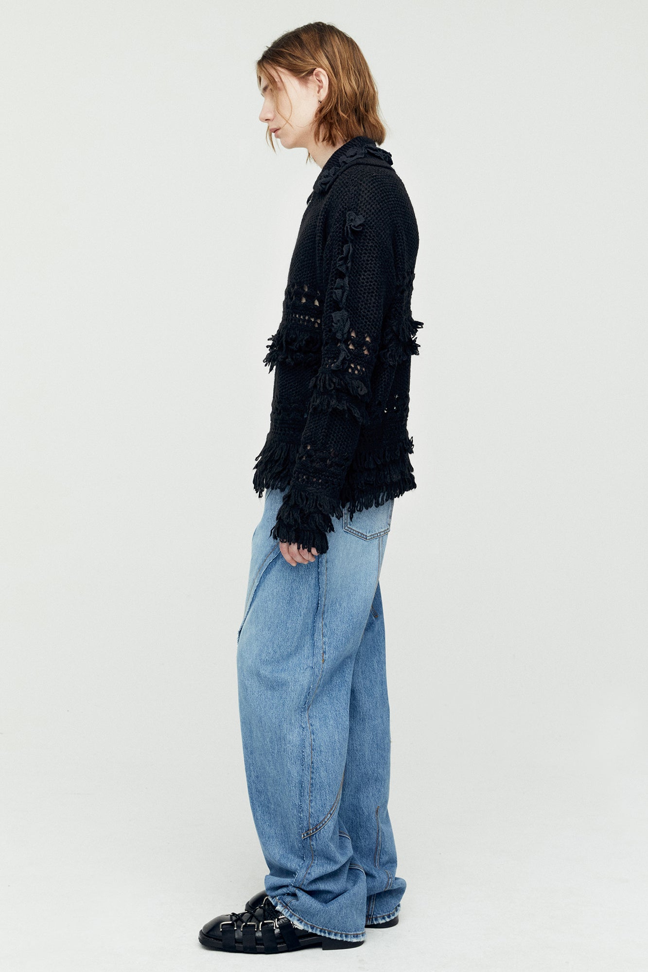 Andersson Bell - Panel Carpenter Wide-Leg Jeans (Washed Blue) product image 3 | TRAB K-Fashion Australia