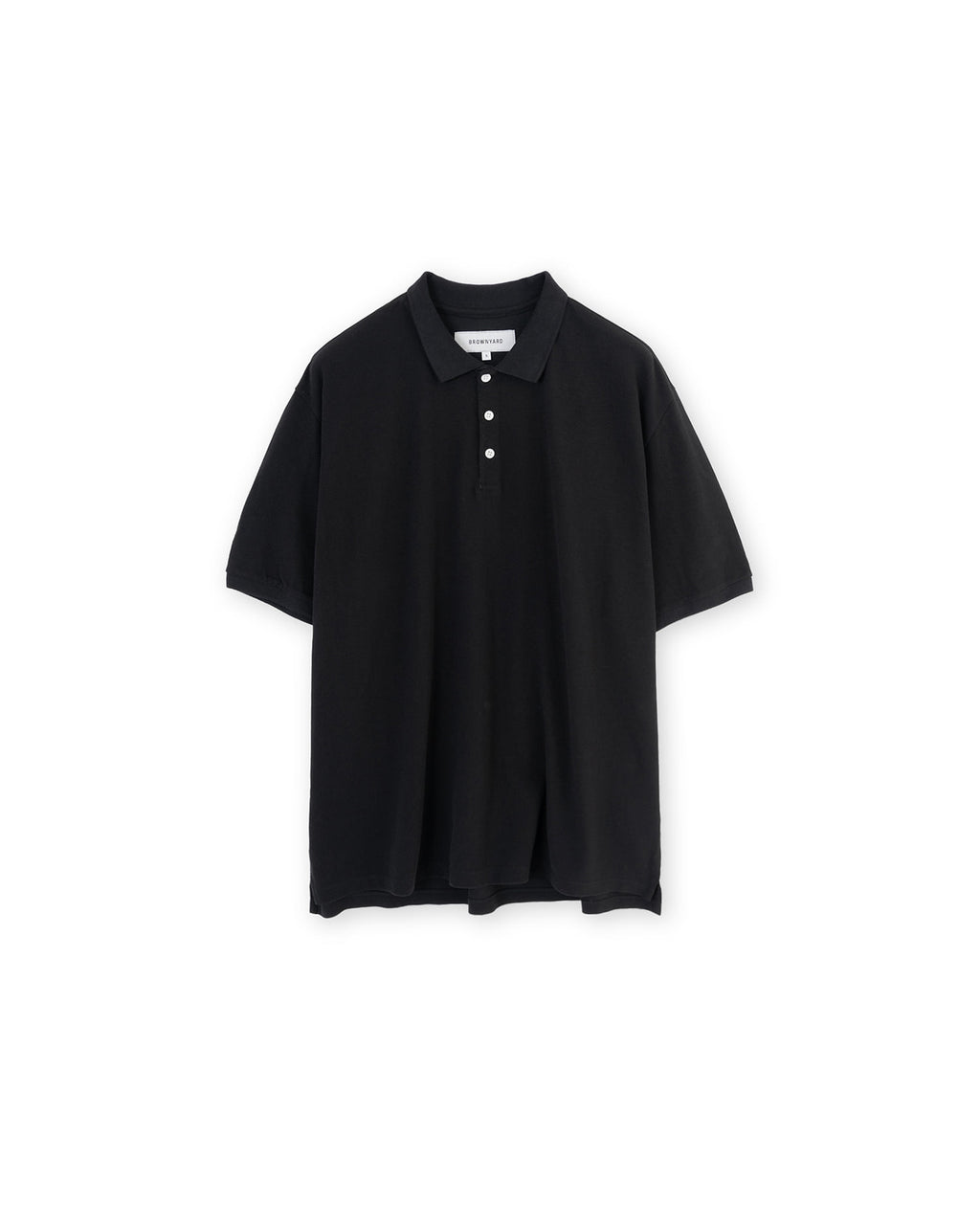 Brownyard - Vintage Cotton Pique Shirt (Black) product image 3 | TRAB K-Fashion Australia