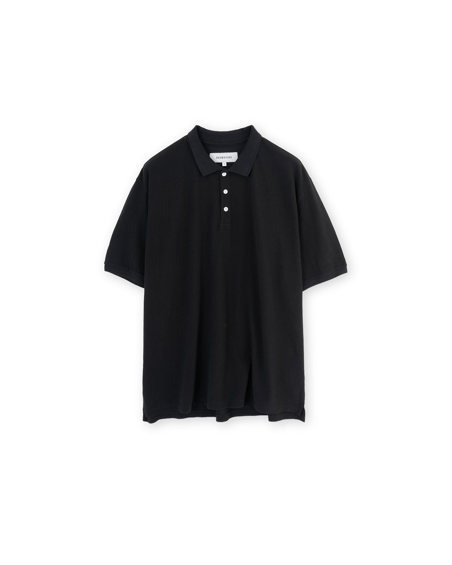 Brownyard - Vintage Cotton Pique Shirt (Black) product image 3 | TRAB K-Fashion Australia