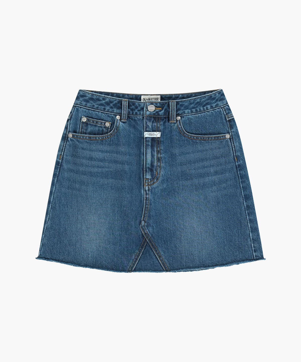 Marithe & Francois Girbaud - Raw Edge Denim Mini Skirt (Blue) product image 6 | TRAB K-Fashion Australia