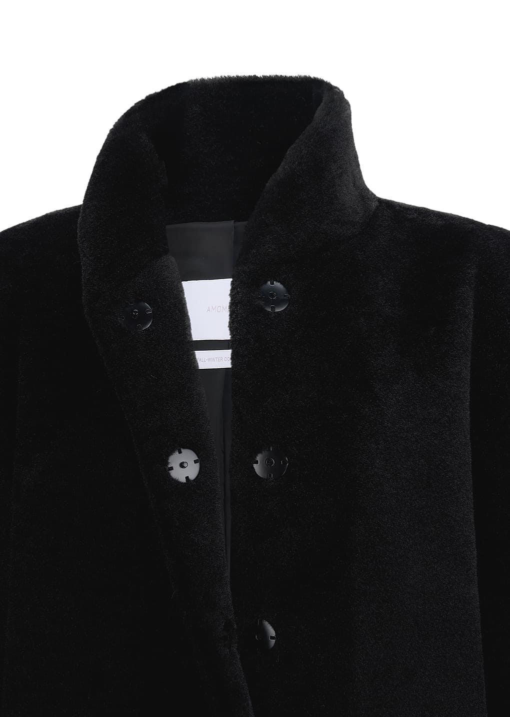Amomento - shearling mid jacket (Black) product image 9 | TRAB K-Fashion Australia