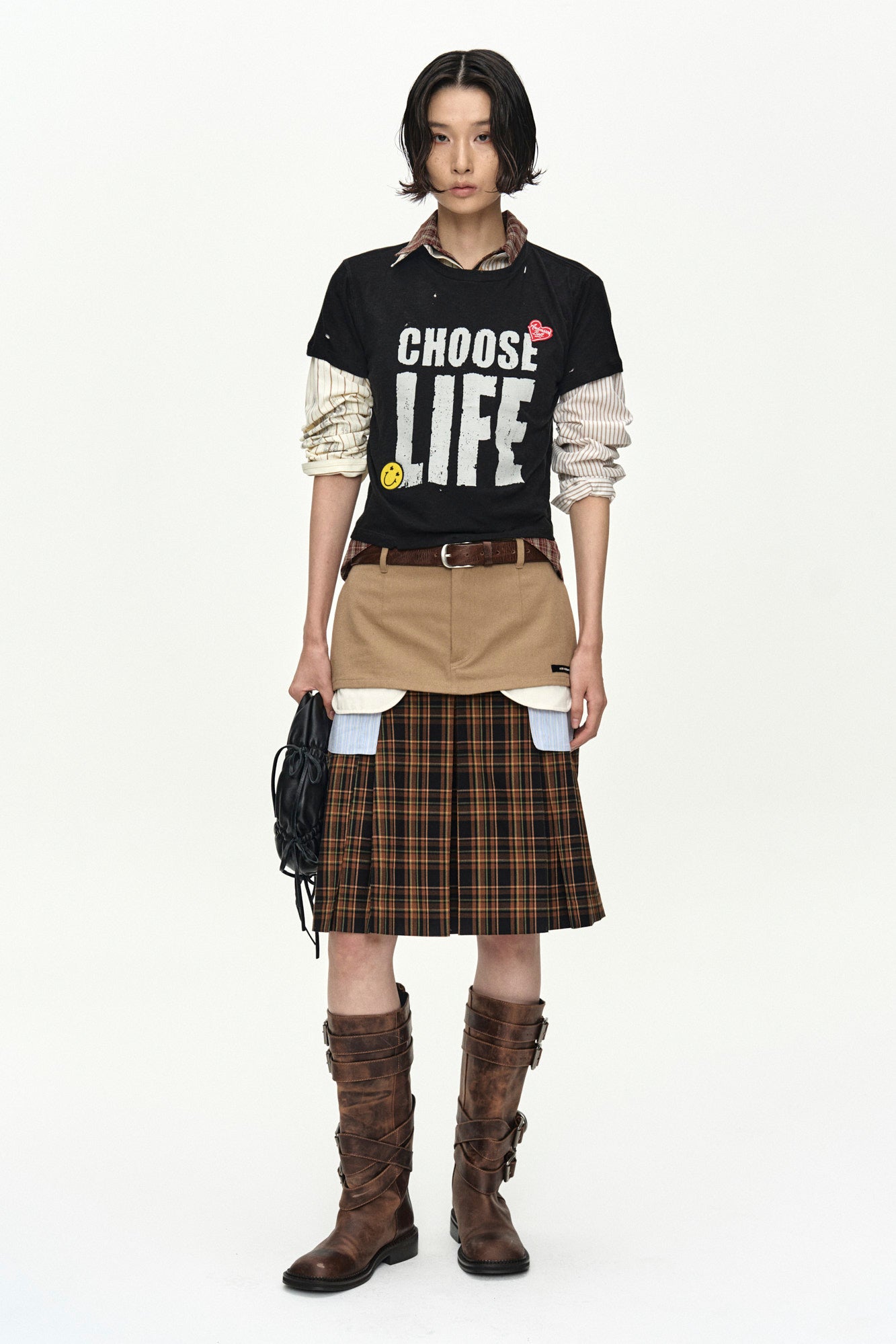 Andersson Bell - (essential) Unisex Choose Life T-Shirt (Black) product image 5 | TRAB K-Fashion Australia