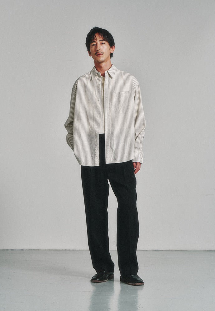 Art if acts - Stripe Shirt (Ivory) product image 1 | TRAB K-Fashion Australia