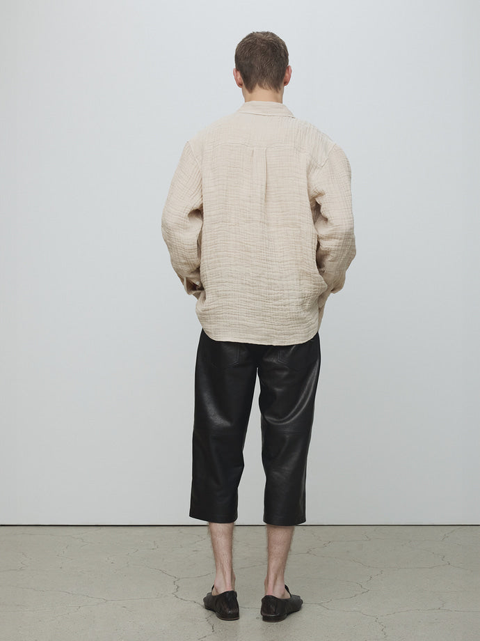 Tonywack - Double Weave Linen Shirt (French Beige) product image 3 | TRAB K-Fashion Australia