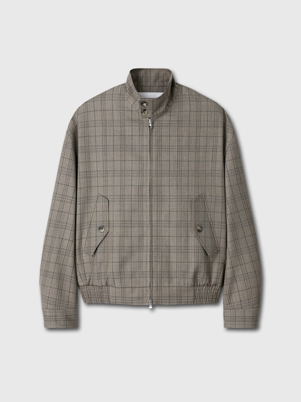 Tonywack - Checked Wool Harrington Jacket (Beige Check) product image 6 | TRAB K-Fashion Australia