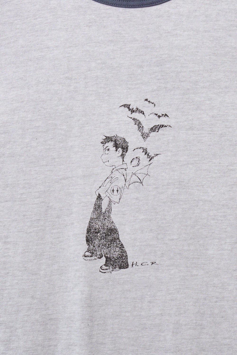 Hatchingroom - Vampire Kid Ringer Tee (Dyed Grey) product image 4 | TRAB K-Fashion Australia