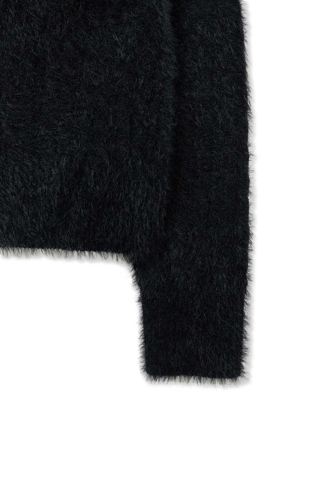 Matin Kim - Hairy Cable Knit Pullover (Black) product image 5 | TRAB K-Fashion Australia