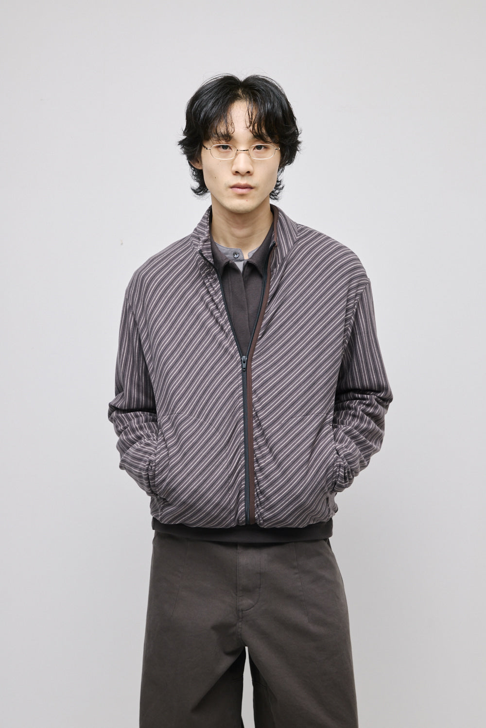 Hatchingroom - Slash Cardigan Brown (Charcoal) product image 8 | TRAB K-Fashion Australia